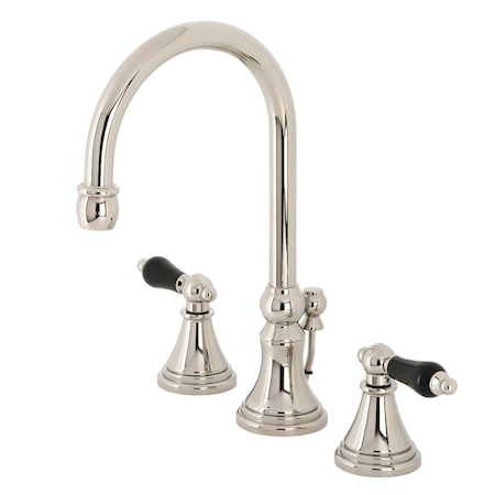 Kingston Brass KS2986PKL Duchess Widespread Bathroom Faucet W/ Brass Pop-Up, Nickel KS2986PKL
